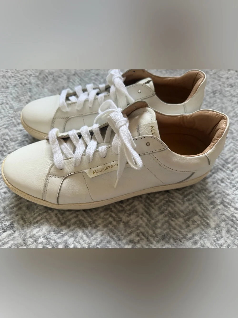 All Saints Sheer Leather Low-Top Sneakers